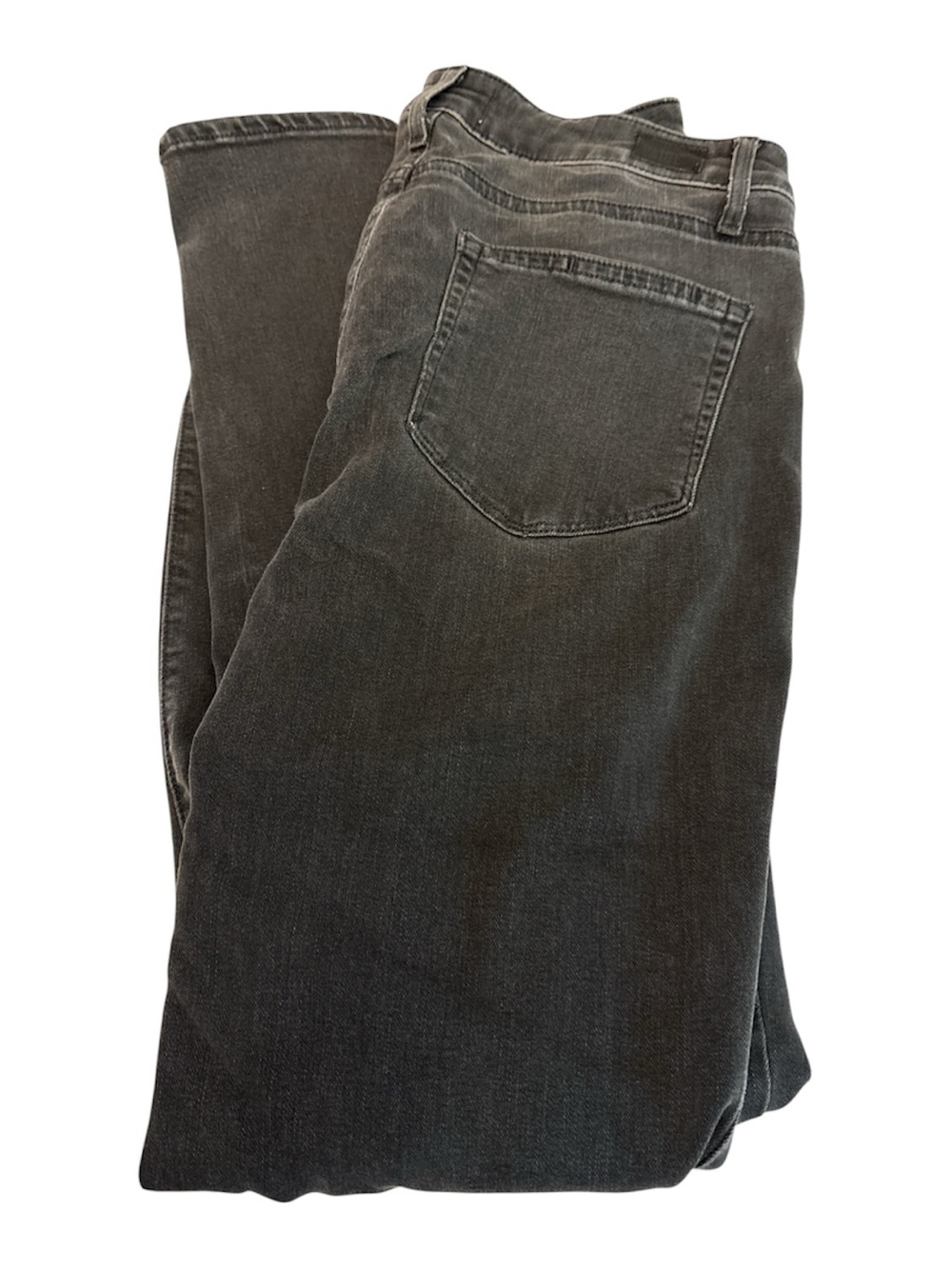 PAIGE Hoxton Crop Rollup jeans button/zip 5 pockets extreme distressed Size 28